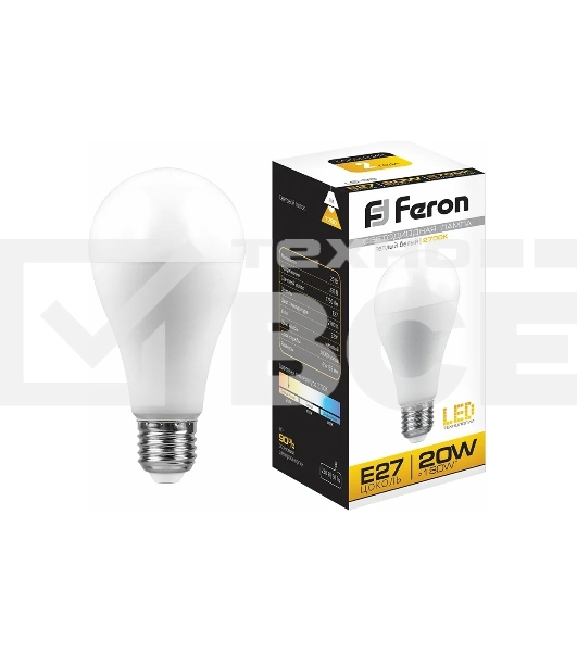 Лампа светодиодная FERON LB-98 25787 20W 230V E27 2700K