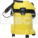 Строительный пылесос Karcher WD 3 P V-17/4/20 Workshop желтый, 1000 Вт, уборка сухая/сбор воды/выдув, пылесборник мешок/контейнер, 17 л, фото10