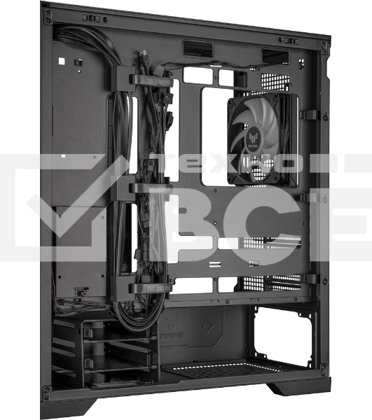 Компьютерный корпус ASUS TUF GAMING GT302 TG ARGb черный (90DC00I0-B19000) GT302/ARGb FANS/BLK