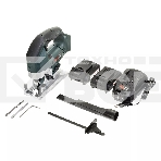 Лобзик электрический профессиональный бесщеточный KLPRO KLDT18B-20 (18В, Li-ion-2шт, 2.0А·ч, патрубок для пылесоса, полотна (дерево/металл, З/У, кейс), фото7