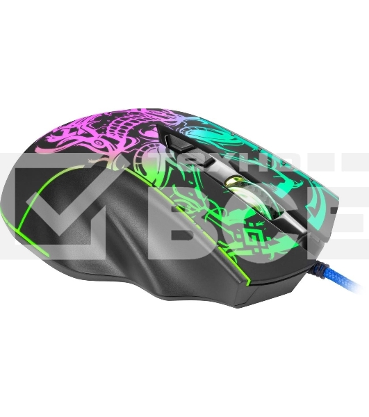 Мышь проводная Defender Bulletstorm GM-928 черный, 7200 dpi, USB, кнопки - 7