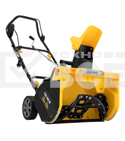 Электрическая снегоуборочная машина Denzel ESB-460-M, 1.8 кВт, металлический шнек, LED фара