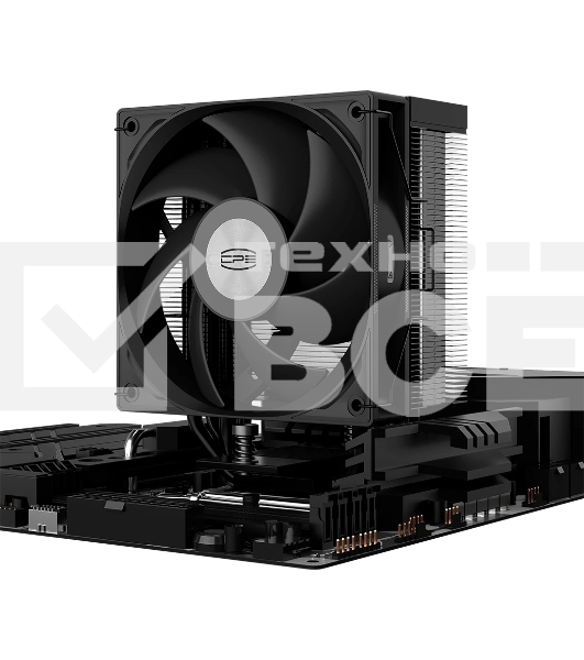 Устройство охлаждения(кулер) PcCooler RT500 TC Soc-AM5/AM4/1200/1700/1851 черный 4-pin 32dB Al+Cu 240W Ret (RT500TC-BKNWYX-GL)