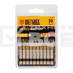Набор бит Denzel TORX 40х50, сталь S2, шестигранный профиль, 10 шт., фото 1