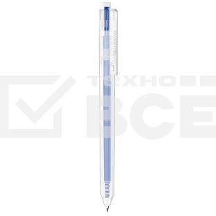 Ручка гелевая автоматическая Deli Delight EG118-DB прозрачный, темно-синие чернила, линия 0.5мм