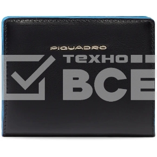 Кошелек женский Piquadro Blue Square PD6660B2R/N черный натур.кожа