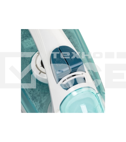 Утюг Galaxy Line GL 6127, бирюзовый, паровой, 2200 Вт, постоянный пар 50 г/мин, паровой удар 170 г/мин, функции: самоочистка, антикапля, антинакипь, функция увлажнения, вертикальное отпаривание, защита от перегрева, индикатор нагрева, керамическое покрыти