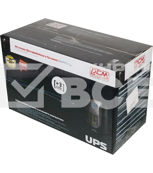 Источник бесперебойного питания Powercom Imperial IMD-825AP 495Вт 825ВА черный