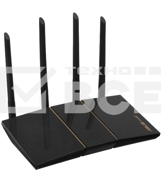Роутер беспроводной Asus RT-AX57 AX3000 10/100/1000BASE-TX черный