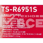 Колонки автомобильные Pioneer TS-R6951S 400Вт 4Ом 15x23см (6x9дюйм) (ком.:2кол.) коаксиальные трехполосные, фото4