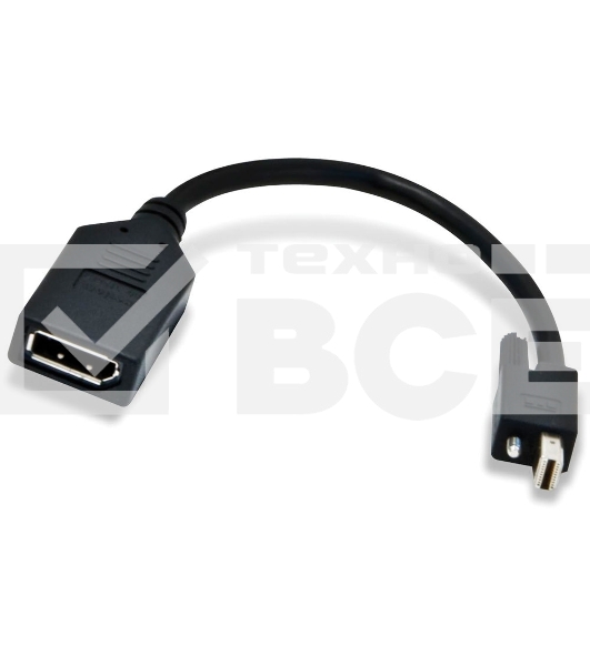 Переходник Sapphire W010-0051-00, CABLE, MINI DISPLAY PORT(M) TO STD DISPLAY PORT (F) W/LATCH-130MM