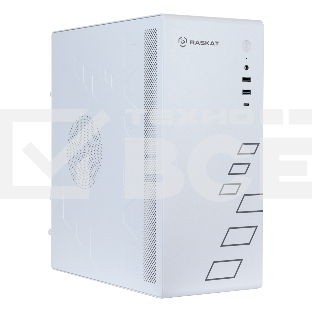 Компьютер Raskat Standart 300 (Intel Core i3 10100, RAM 16Gb, SSD 480Gb, no OS, kb+ms, white) 