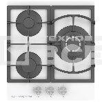 Газовая варочная панель Zigmund & Shtain M 26.4 W независимая, белый, фото 1