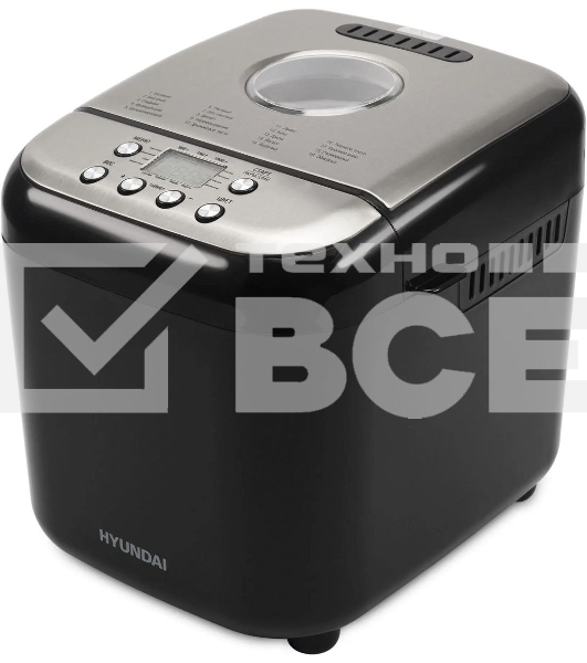 Хлебопечь Hyundai HYBM-3087 600Вт черный/серебристый