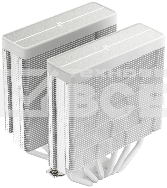 Кулер для процессора DEEPCOOL AG620 WH ARGB V2 LGA20XX/1700/1200/115X/AM5/AM4 (9шт/кор, TDP 260W, PWM, ARGB DUAL Fan 120mm, 6 тепл. трубок, белый) RET