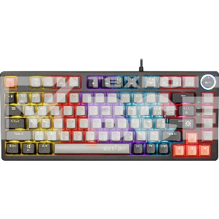 Механическая клавиатура Defender Wildfire GK-213 RU,сер/чер,82кн,TNT розов,1.5м_1