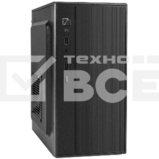 Компьютерный корпус Minitower ExeGate BAA-408U-UNS350 (mATX, БП UNS350 с вент. 12см, 2хUSB/1хUSB 3.0, HD Audio, черный)