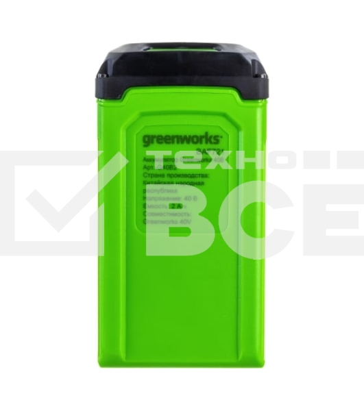 Аккумулятор GreenWorks G40B2 40V, 2 А.ч(2926907)