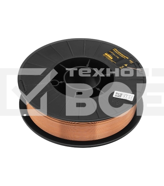 Омедненная проволока Denzel ER70S-6, диам. 0,8 мм, 5 кг, диам. катушки D200 Denzel