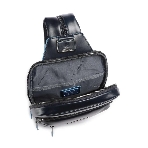 Рюкзак слинг мужской Piquadro Blue Square CA6589B2/BLU2, кожа, темно-синий, фото2