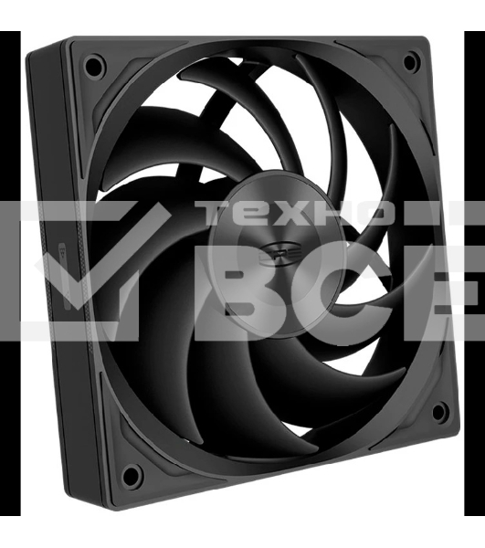 Кулер для ПК PCCooler F5R120 BK 3IN1 черный (120x120x25mm, 4-pin PWM, 46CFM, 26.88dBA, 1800RPM, 3pcs)