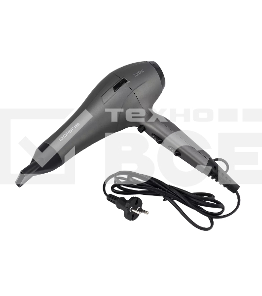 Фен Polaris PHD 2600ACi Salon Hair 2600Вт серый