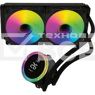 Система водяного охлаждения Bloody BD-LC240ARGB2 ARGB Soc-AM5/AM4/1200/1700/1851 белый 4-pin 22-35dB Al+Cu LCD 260W 1100gr Ret (BD-LC240ARGB2-WH)