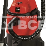 Строительный пылесос Einhell TC-VC 1825 (2342430) красный, 1250 Вт, уборка сухая/влажная, пылесборник мешок/контейнер, 25 л, фото2