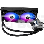 Водяное охлаждение для процессора Thermalright Frozen Warframe SE 240 ARGB Black (240mm, LED temp., Black, ARGB/ Fans: 2x120mm, 70.84CFM, 29.8dBA, 2000RPM/ Pump height 59mm, Rad thickness 27mm/ S: 1851, 1700, 1200, 115X, AM5, AM4), фото 1