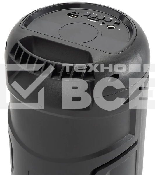 Минисистема Hyundai H-MC1221 черный 15Вт FM USB BT SD/MMC