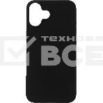 Чехол (клип-кейс) BoraSCO для Apple iPhone 16 Plus Silicone Case черный (73521), фото 1