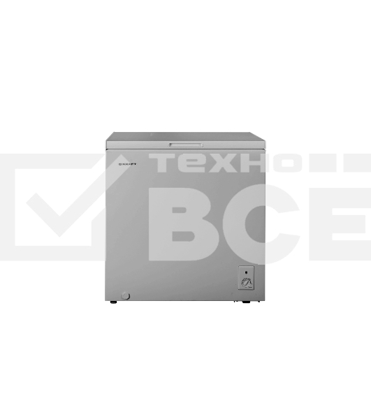 Морозильный ларь Kraft BD(W)-230SRX серебристый, 214л