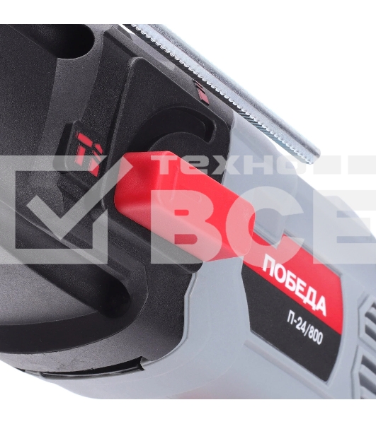 Перфоратор ПОБЕДА П-24/800, SDS+, 800Вт, 1200об/мин, 5300уд/мин, макс. диаметр бурения 24мм, дополнительная рукоятка, глубиномер, кейс