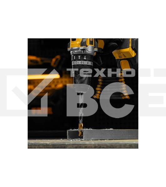 Сверло спиральное по металлу Denzel 10 x 133мм, Р6М5, Golden Tip, многогранная заточка