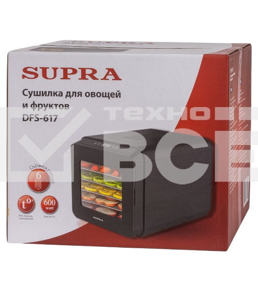 Сушилка для овощей и фруктов Supra DFS-617
