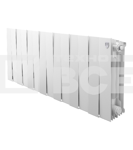 Радиатор биметаллический Royal Thermo PianoForte 300 белый - 14 секц.