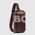 Рюкзак слинг мужской Piquadro Blue Square CA6898B2/MO красное дерево кожа, фото5