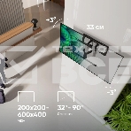 Кронштейн для телевизора ONKRON SM6 32'-90' наклонно-поворотный, черный, фото4