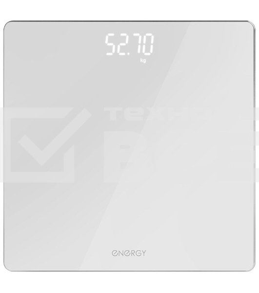 Весы напольные электронные Energy EN-421 (стеклянная поверхность, 180 кг, белый)