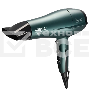 Фен ARESA AR-3218 зеленый, 2200 Вт, ионизация