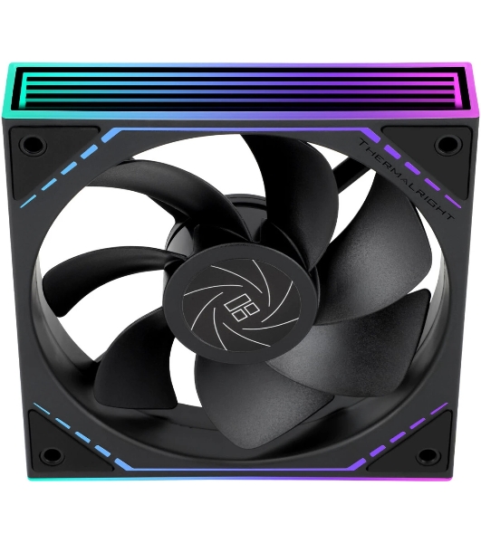 Кулер для корпуса Thermalright TL-M12R Reverse (124x120x25mm, 4-pin PWM, ARGB, 42.6CFM, 23.2dBA, 1500RPM, черный)