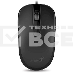 Мышь проводная Genius DX-120 черный, 1000 dpi, USB, кнопки - 3, фото 1