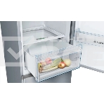 Холодильник Bosch KGN39UL30U серебристый металлик двухкамерный 279/87л морозилка снизу, No Frost, фото3