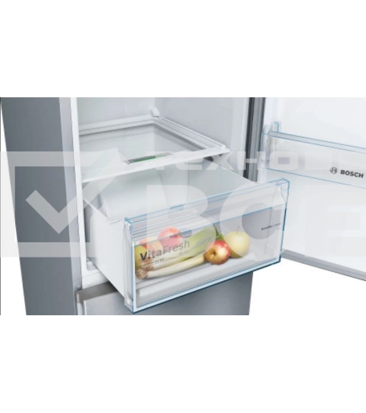 Холодильник Bosch KGN39UL30U серебристый металлик двухкамерный 279/87л морозилка снизу, No Frost