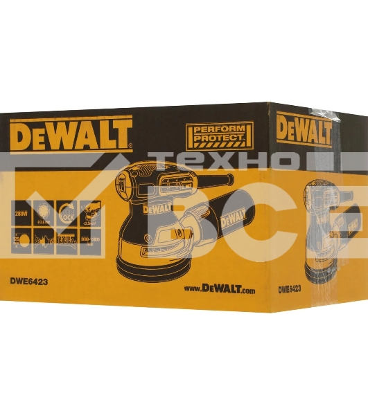 Эксцентриковая шлифовальная машина DeWalt DWE6423-QS 250Вт