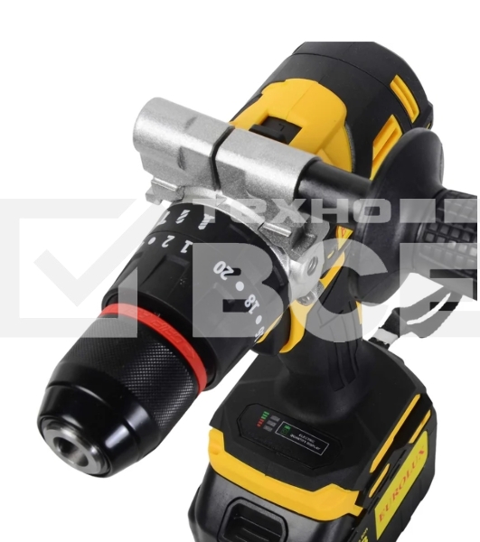 Дрель-шуруповерт Eurolux ДА-21/2Li, 20 В, 3 Ач, 55 Нм, бесщеточный