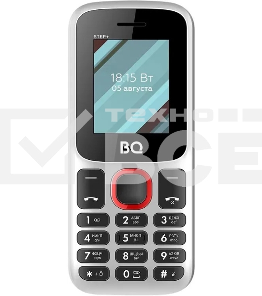 Мобильный телефон BQ 1848 Step+ белый/красный