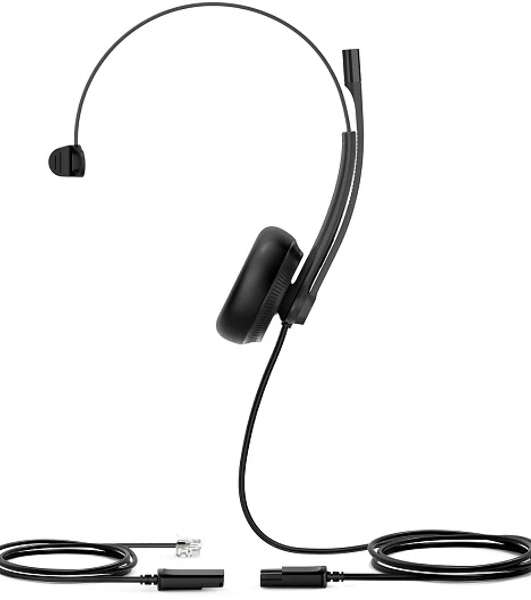 Гарнитура Yealink YHS34 Mono чёрный, проводная
