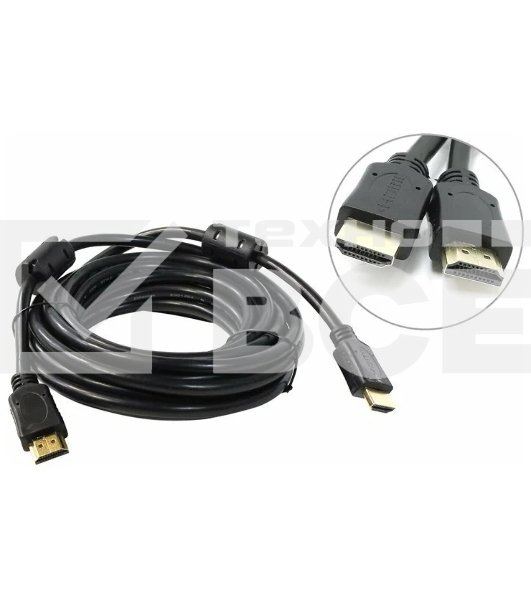 Кабель HDMI 5bites Кабель 5bites APC-014-030 HDMI M / HDMI M V1.4b, высокоскоростной, ethernet+3D, зол.разъемы, ферр.кольца, 3м.