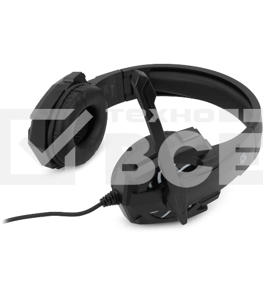 Наушники с микрофоном Оклик HS-L355G черный 1.8м мониторные оголовье (1939807)